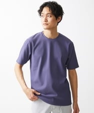 MKKGX16069 MK MICHEL KLEIN HOMME(MKミッシェルクランオム) テレコクルーネックカットソー パープル