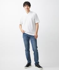 MKKGX18079 MK MICHEL KLEIN HOMME(MKミッシェルクランオム) ショールカラーカットソー ホワイト