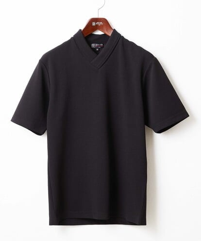 MKKGX18079 MK MICHEL KLEIN HOMME ショールカラーカットソー