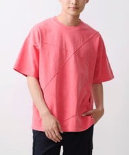 MKKGX42063 MK MICHEL KLEIN HOMME(MKミッシェルクランオム) ピグメントピンタックカットソー レッド