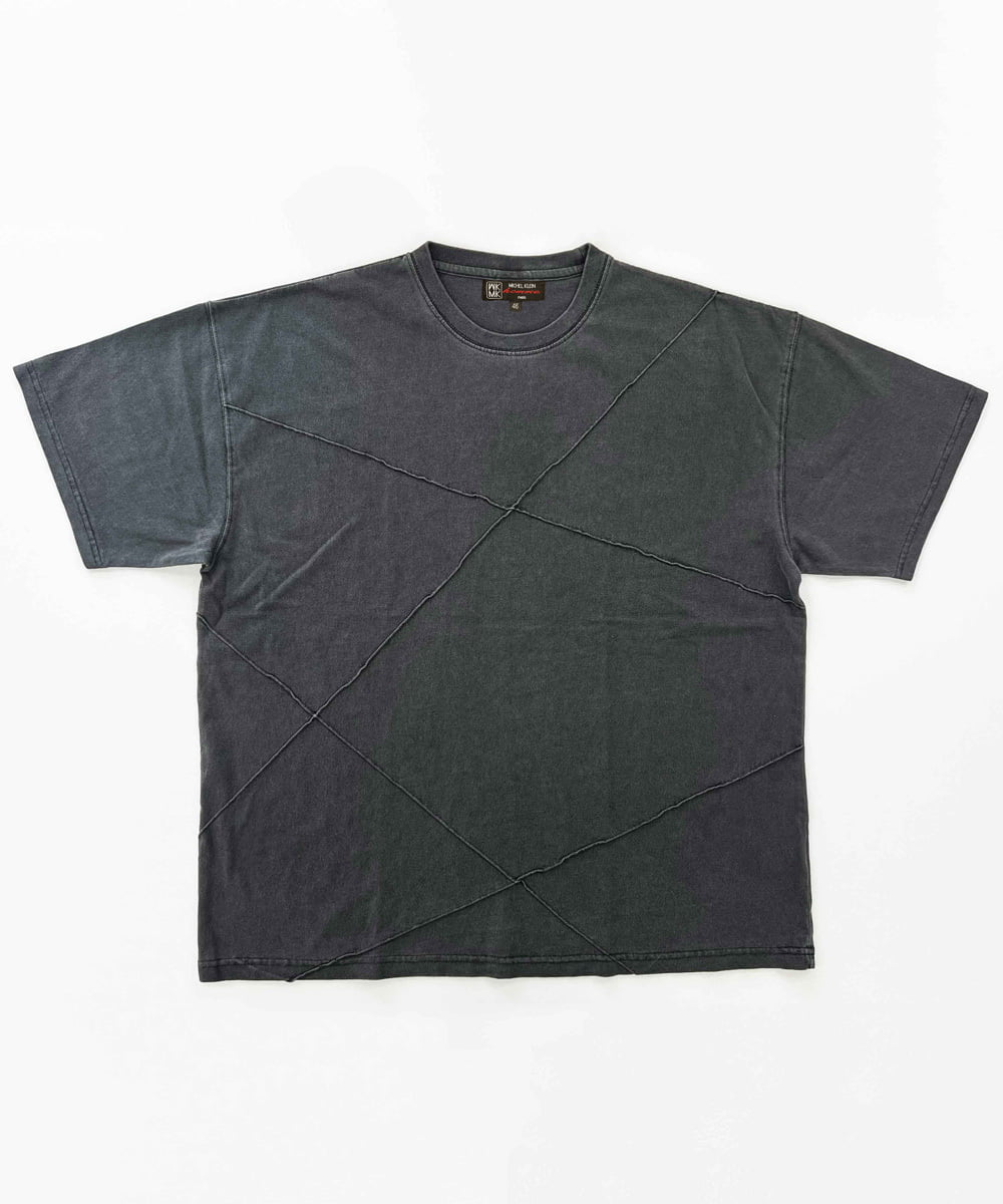 MKKGX42063 MK MICHEL KLEIN HOMME(MKミッシェルクランオム) ピグメントピンタックカットソー ブラック