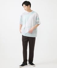 MKKGX43059 MK MICHEL KLEIN HOMME(MKミッシェルクランオム) カットソー/マーブルプリント グリーン