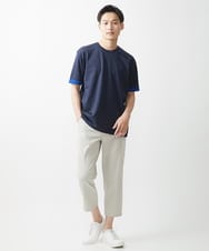 MKKGX45089 MK MICHEL KLEIN HOMME(MKミッシェルクランオム) ダブルフェイスカットソー ネイビー
