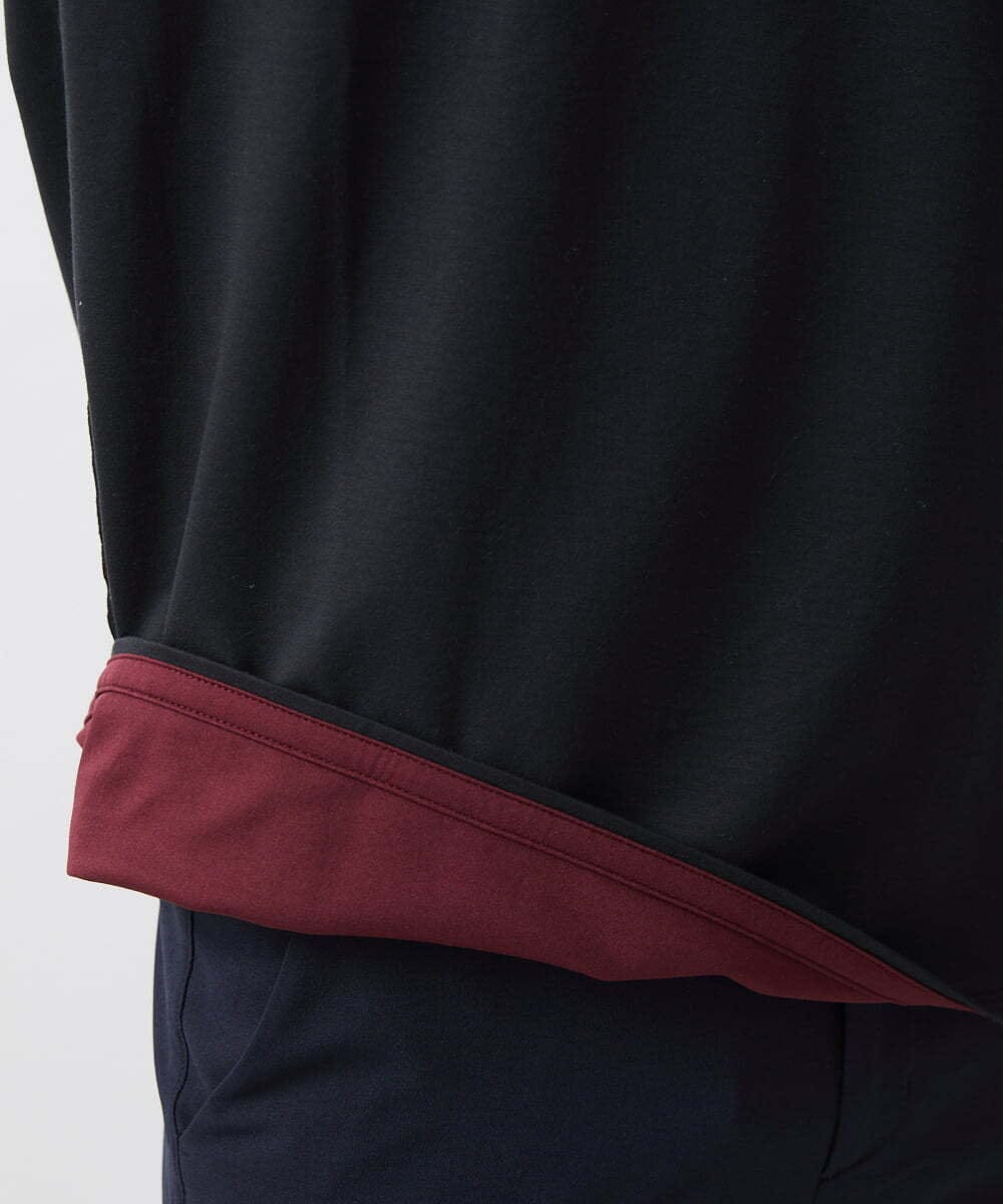 MKKGX45089 MK MICHEL KLEIN HOMME(MKミッシェルクランオム) ダブルフェイスカットソー ネイビー