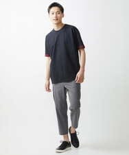 MKKGX45089 MK MICHEL KLEIN HOMME(MKミッシェルクランオム) ダブルフェイスカットソー ネイビー