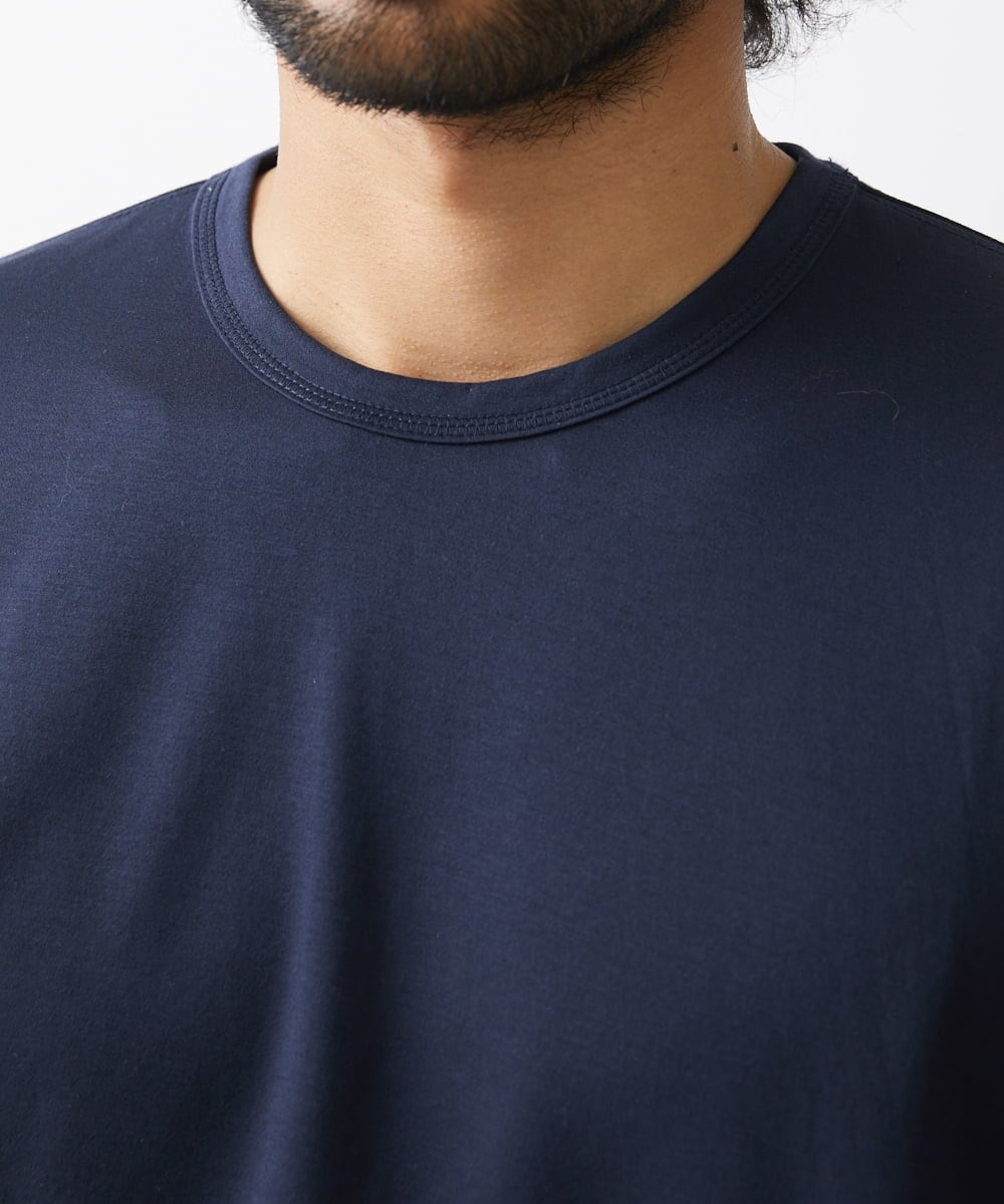 MKKGX45089 MK MICHEL KLEIN HOMME(MKミッシェルクランオム) ダブルフェイスカットソー ネイビー