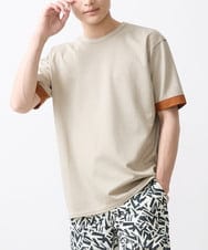 MKKGX45089 MK MICHEL KLEIN HOMME(MKミッシェルクランオム) ダブルフェイスカットソー アイボリー