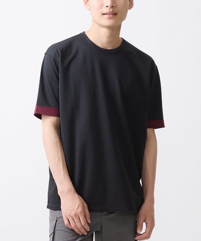 MKKGX45089 MK MICHEL KLEIN HOMME ダブルフェイスカットソー