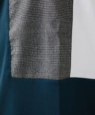 MKKGX46059 MK MICHEL KLEIN HOMME(MKミッシェルクランオム) 【涼感素材】Tシャツ/クールタッチグレンチェックキリカエブロック グリーン