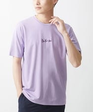 MKKGX47069 MK MICHEL KLEIN HOMME(MKミッシェルクランオム) ミッシェルクランサインカットソー ラベンダー