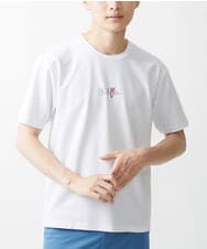 MKKGX47069 MK MICHEL KLEIN HOMME(MKミッシェルクランオム) ミッシェルクランサインカットソー ホワイト