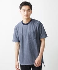 MKKGX53069 MK MICHEL KLEIN HOMME(MKミッシェルクランオム) 【大きいサイズあり】カットソー/サッカージャージ ブルー