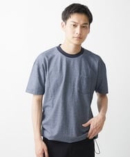 MKKGX53069 MK MICHEL KLEIN HOMME(MKミッシェルクランオム) 【大きいサイズあり】カットソー/サッカージャージ ブルー