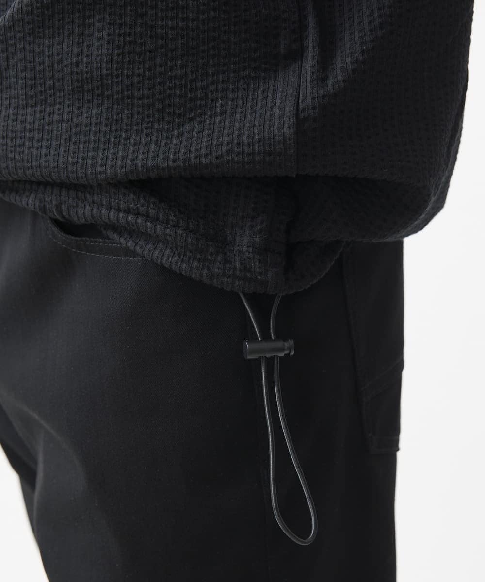 MKKGX53069 MK MICHEL KLEIN HOMME(MKミッシェルクランオム) 【大きいサイズあり】カットソー/サッカージャージ ブラック