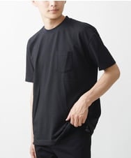 MKKGX53069 MK MICHEL KLEIN HOMME(MKミッシェルクランオム) 【大きいサイズあり】カットソー/サッカージャージ ブラック