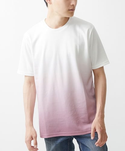 MKKGX72059 MK MICHEL KLEIN HOMME 【大きいサイズあり】グラデーションカットソー / 昇華プリント