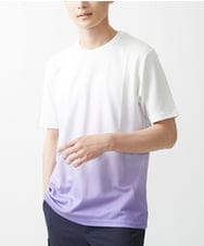 MKKGX72059 MK MICHEL KLEIN HOMME(MKミッシェルクランオム) 【大きいサイズあり】グラデーションカットソー / 昇華プリント ブルー