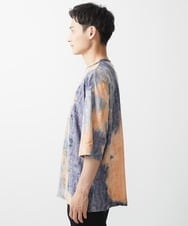 MKKGX79089 MK MICHEL KLEIN HOMME(MKミッシェルクランオム) ヴィンテージダメージカットソー / タイダイ染め加工 ベージュ