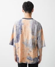 MKKGX79089 MK MICHEL KLEIN HOMME(MKミッシェルクランオム) ヴィンテージダメージカットソー / タイダイ染め加工 ベージュ