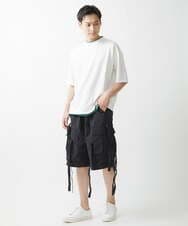 MKKGX84079 MK MICHEL KLEIN HOMME(MKミッシェルクランオム) フェイクレイヤードカットソー ライトブルー