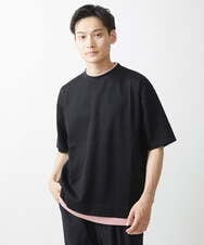 MKKGX84079 MK MICHEL KLEIN HOMME(MKミッシェルクランオム) フェイクレイヤードカットソー ライトブルー
