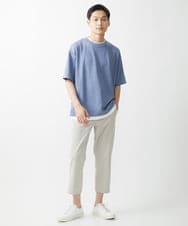 MKKGX84079 MK MICHEL KLEIN HOMME(MKミッシェルクランオム) フェイクレイヤードカットソー ライトブルー