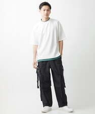 MKKGX84079 MK MICHEL KLEIN HOMME(MKミッシェルクランオム) フェイクレイヤードカットソー ライトブルー