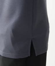 MKKGX86089 MK MICHEL KLEIN HOMME(MKミッシェルクランオム) ハイネックハーフジップカットソー ダークグレー
