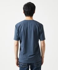 MKKHA57050 MK MICHEL KLEIN HOMME(MKミッシェルクランオム) 【涼 / 冷】Tシャツ / クロスウエーブジャガード ネイビー