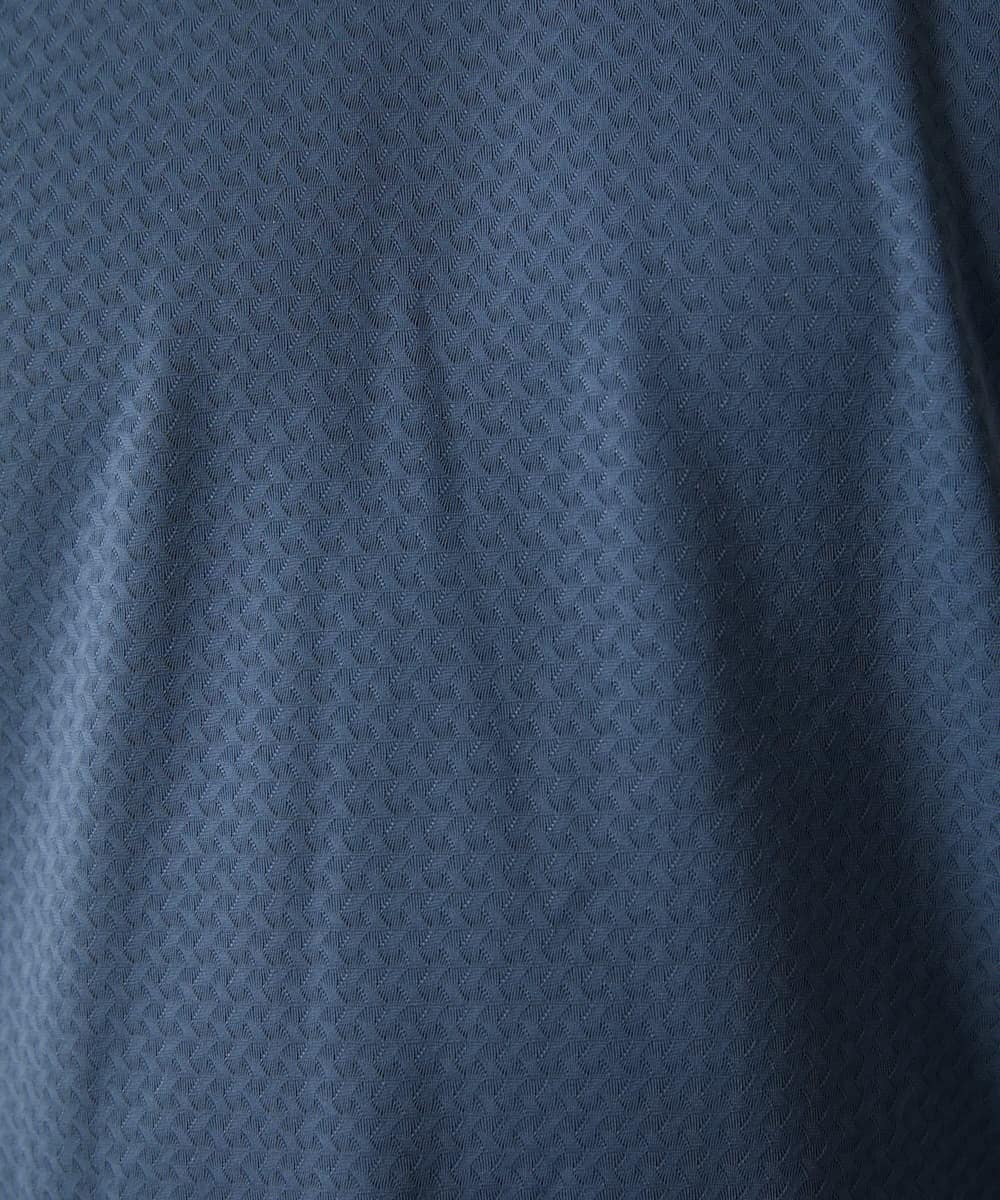 MKKHA57050 MK MICHEL KLEIN HOMME(MKミッシェルクランオム) 【涼 / 冷】Tシャツ / クロスウエーブジャガード ネイビー