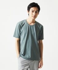 MKKHA57050 MK MICHEL KLEIN HOMME(MKミッシェルクランオム) 【涼 / 冷】Tシャツ / クロスウエーブジャガード グレー