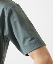 MKKHA57050 MK MICHEL KLEIN HOMME(MKミッシェルクランオム) 【涼 / 冷】Tシャツ / クロスウエーブジャガード グレー