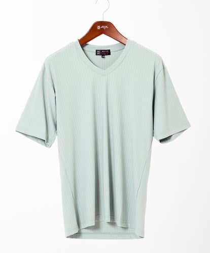MKKHA60050 MK MICHEL KLEIN HOMME 【洗える】ハリヌキテレコＶネック半袖