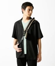 MKKHA60050 MK MICHEL KLEIN HOMME(MKミッシェルクランオム) 【洗える】ハリヌキテレコＶネック半袖 グリーン