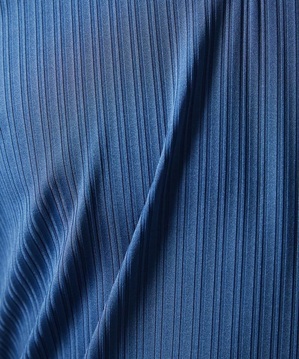 MKKHA60050 MK MICHEL KLEIN HOMME(MKミッシェルクランオム) 【洗える】ハリヌキテレコＶネック半袖 ブルー