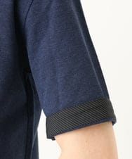 MKKHA62110 MK MICHEL KLEIN HOMME(MKミッシェルクランオム) 【洗える】ボタンダウンカノコポロシャツ ネイビー