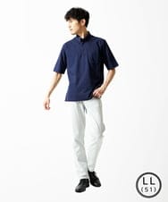 MKKHA62110 MK MICHEL KLEIN HOMME(MKミッシェルクランオム) 【洗える】ボタンダウンカノコポロシャツ ネイビー