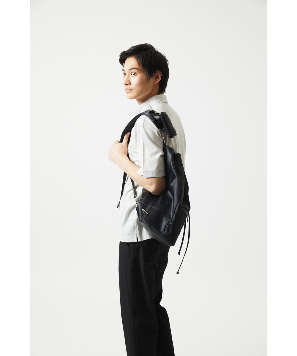 MKKHA62110 MK MICHEL KLEIN HOMME(MKミッシェルクランオム) 【洗える】ボタンダウンカノコポロシャツ アイボリー