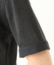 MKKHA62110 MK MICHEL KLEIN HOMME(MKミッシェルクランオム) 【洗える】ボタンダウンカノコポロシャツ ダークグレー