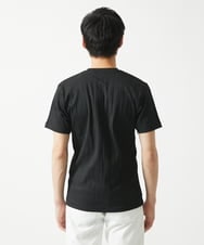 MKKHA72079 MK MICHEL KLEIN HOMME(MKミッシェルクランオム) ３ＤストライプテレコＶネックＴシャツ ブラック
