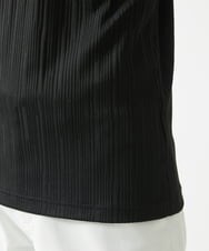 MKKHA72079 MK MICHEL KLEIN HOMME(MKミッシェルクランオム) ３ＤストライプテレコＶネックＴシャツ ブラック
