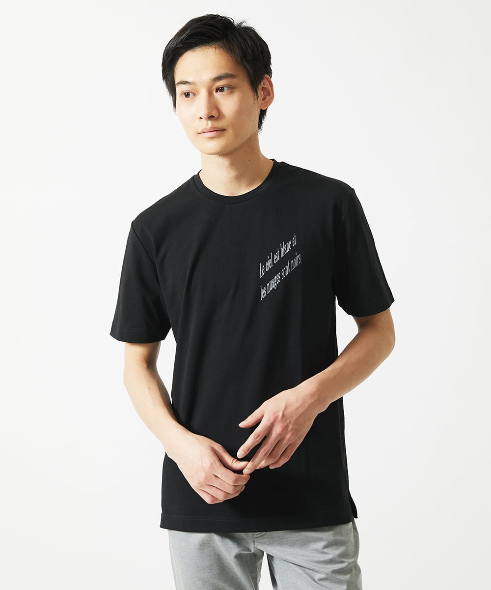 MKKHC22069 MK MICHEL KLEIN HOMME(MKミッシェルクランオム) Tシャツ / バックサイドプリント ブラック