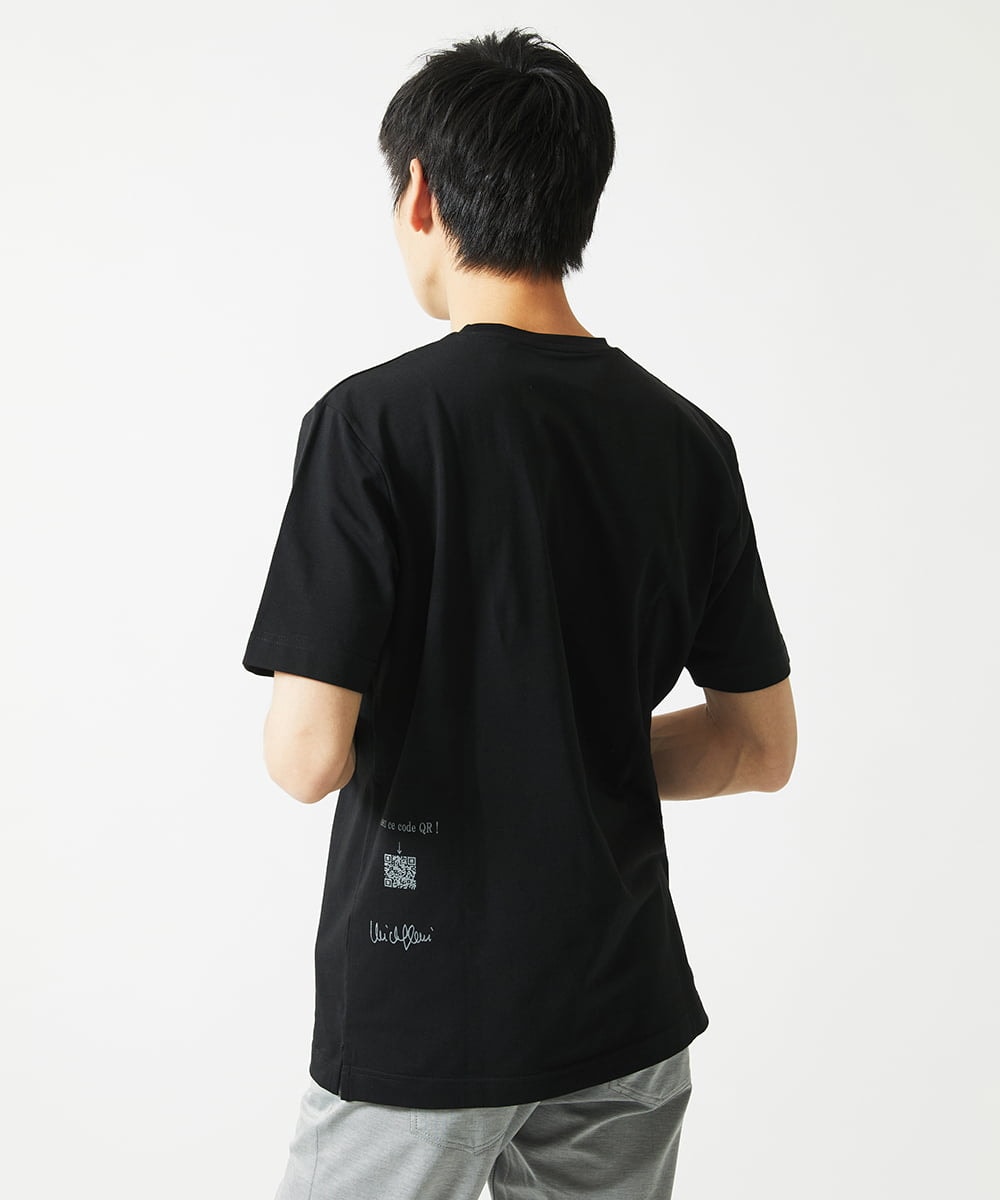 MKKHC22069 MK MICHEL KLEIN HOMME(MKミッシェルクランオム) Tシャツ / バックサイドプリント ブラック