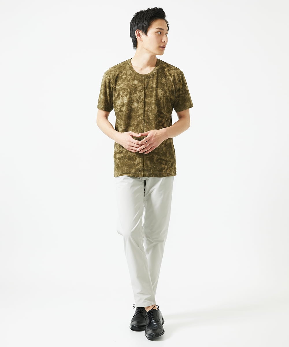 MKKHC23054 MK MICHEL KLEIN HOMME(MKミッシェルクランオム) Tシャツ / ダスティーウォール　 カーキ