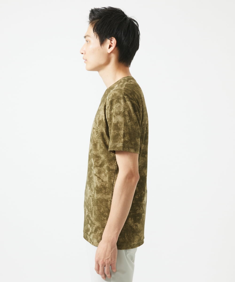 MKKHC23054 MK MICHEL KLEIN HOMME(MKミッシェルクランオム) Tシャツ / ダスティーウォール　 カーキ