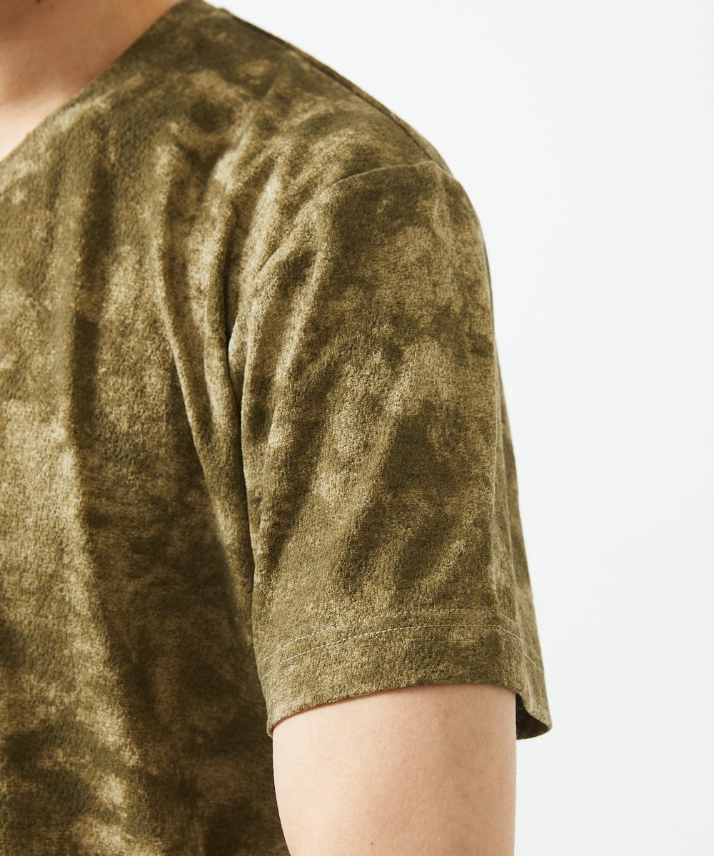 MKKHC23054 MK MICHEL KLEIN HOMME(MKミッシェルクランオム) Tシャツ / ダスティーウォール　 カーキ