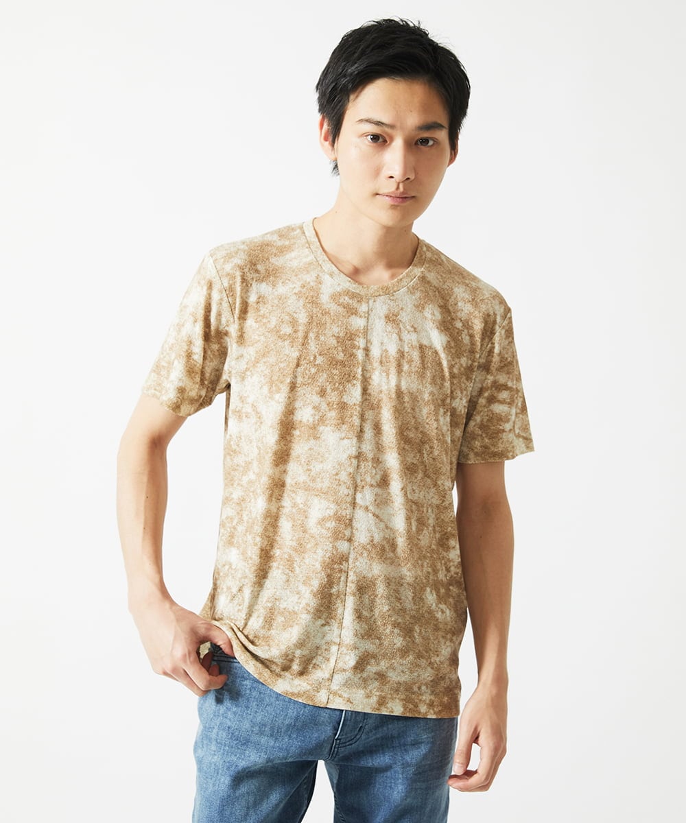MKKHC23054 MK MICHEL KLEIN HOMME(MKミッシェルクランオム) Tシャツ / ダスティーウォール　 ベージュ
