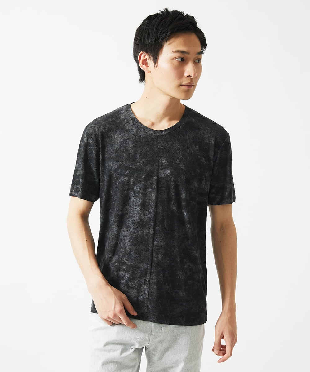 MKKHC23054 MK MICHEL KLEIN HOMME(MKミッシェルクランオム) Tシャツ / ダスティーウォール　 ブラック