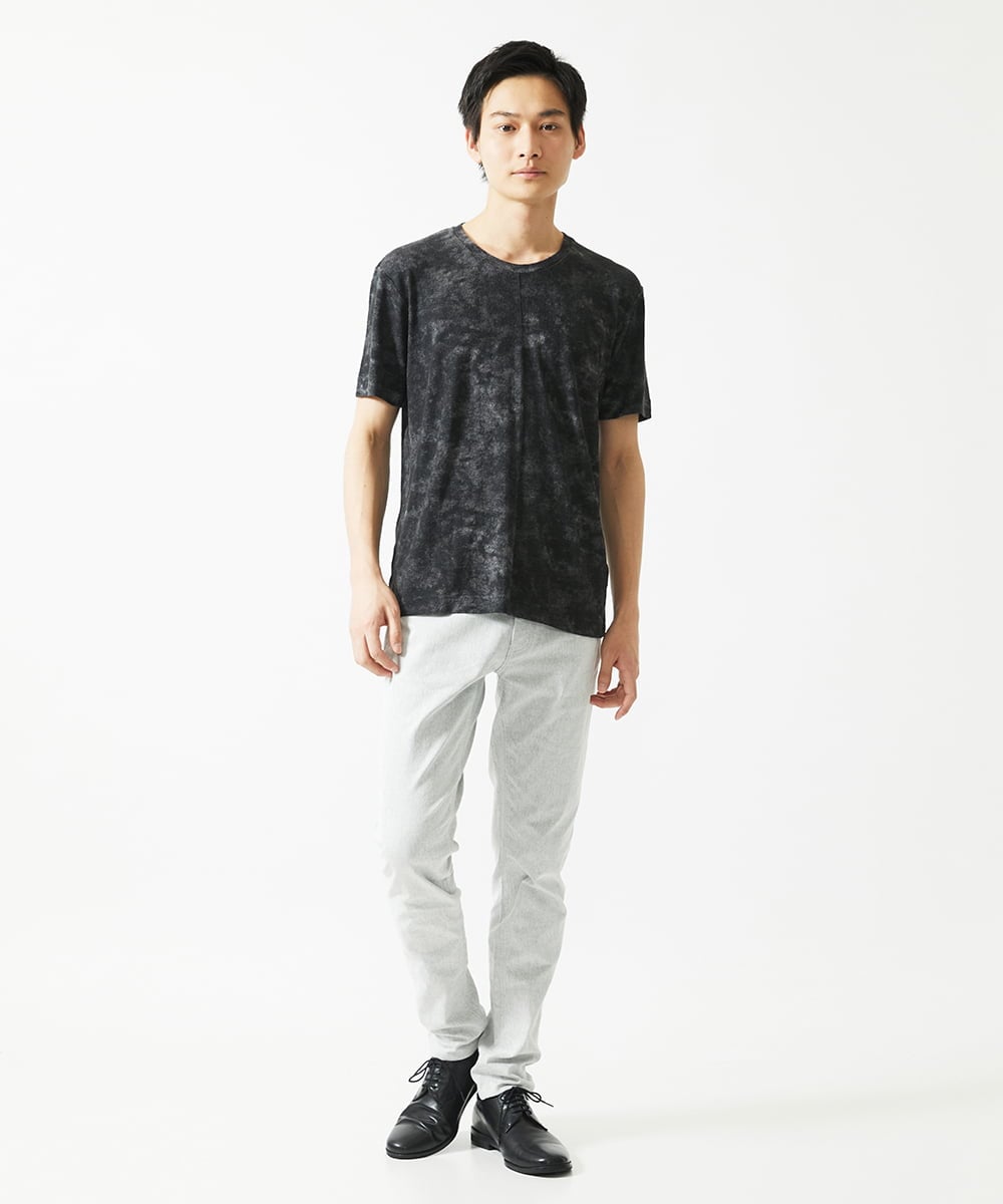 MKKHC23054 MK MICHEL KLEIN HOMME(MKミッシェルクランオム) Tシャツ / ダスティーウォール　 ブラック