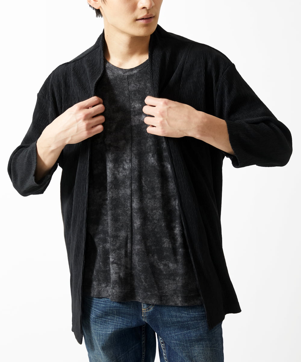 MKKHC23054 MK MICHEL KLEIN HOMME(MKミッシェルクランオム) Tシャツ / ダスティーウォール　 ブラック